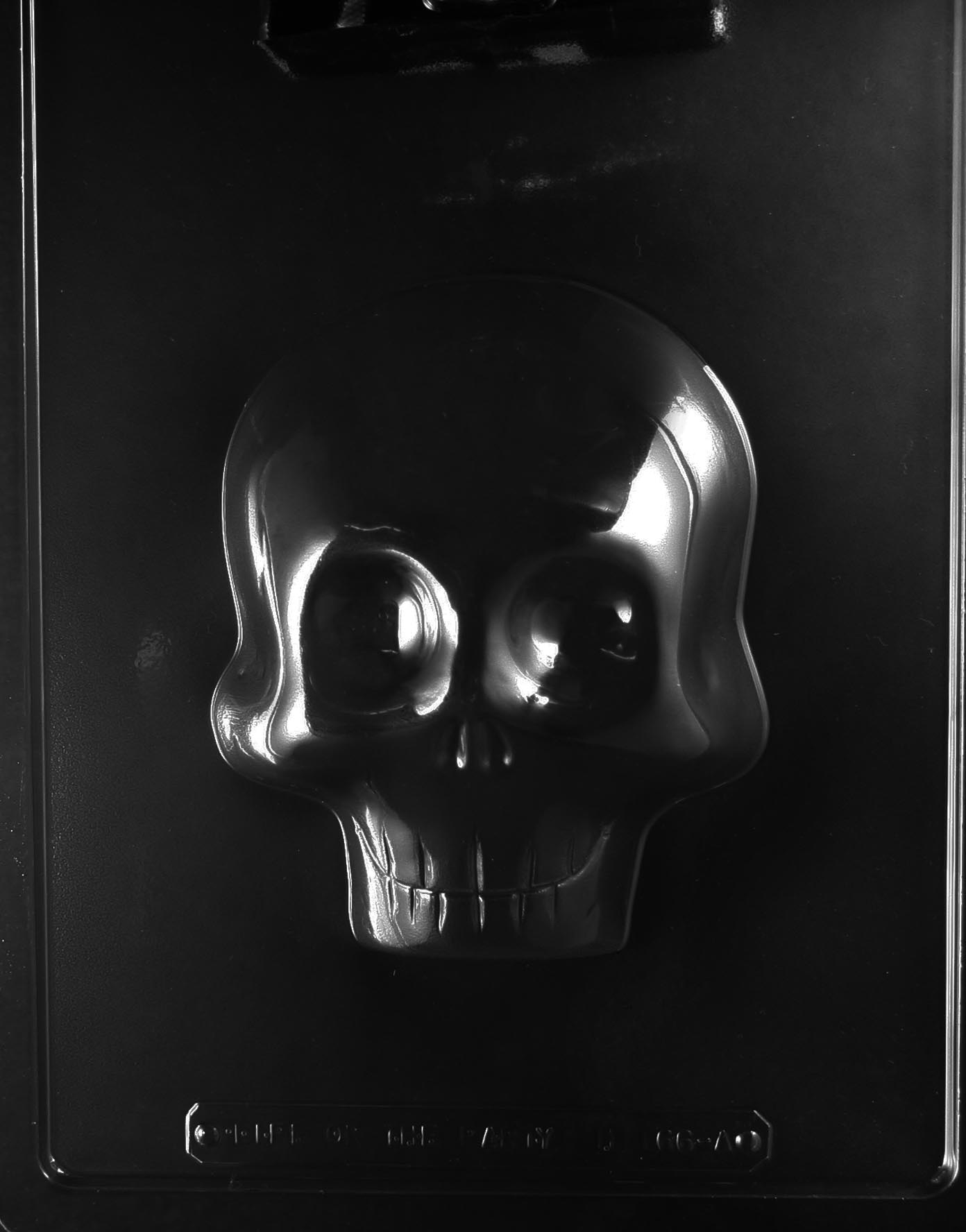 Large 3D Skull Chocolate Mould - Front